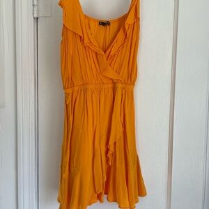 Express Orange Sun Dress
